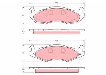Fren Disk Balata Ön OTOZONE FDO6100-R  5252613 3501167 8983501167 K83502200 0000K83502200 4638634 5745162C 05745162C 5742771 05742771 5252724 83502200 8983502200 89 83 502 200