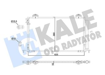 Klima Radyatörü  KALE 350705  8845005120 8845005121 88450-05120