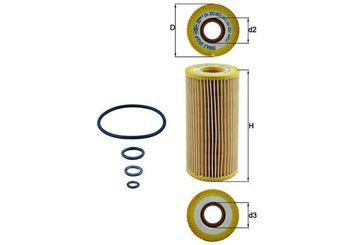 Yağ Filtresi  MAHLE OX 383D  A2751800009 2751800009 2751840025 A275 180 00 09 A2751840025