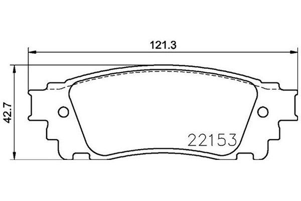 Fren Disk Balata Arka Nissan NV400 Kombi (X62)(2011->)  MAGNETI MARELLI 363700483166