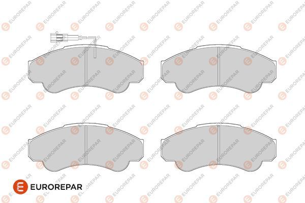 Fren Disk Balata Ön Peugeot Boxer (330/350) Kamyonet Aks:3200mm (2002->2006)  EUROREPAR 1686274780