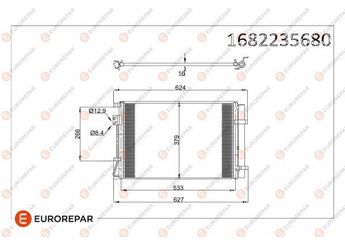 Klima Radyatörü  EUROREPAR 1682235680  1682235680 97606H8000 97606H8050