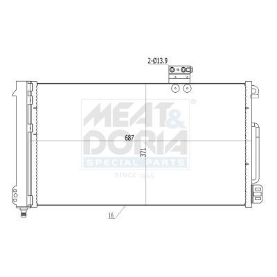 Klima Radyatörü  WENDERPARTS MA2035001254