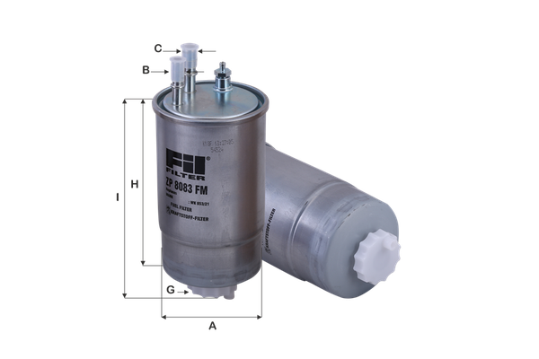 Yakıt Filtresi  Fiat Ducato P.Van 28 (04.2010->)  FIL FILTRE ZP 8083 FM
