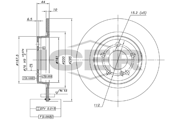 Fren Disk Ayna Arka Sağ ve Sol FRENBU 24830