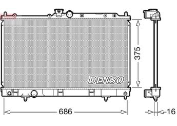 Su Radyatörü  DENSO DRM45036  DRM45036 MR968352