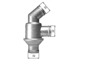 Termostat 80 °C  GATES TH01782  1153125324 11531253248 11531253249 11539055587 75014