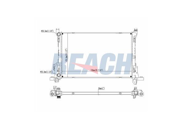 Su Radyatörü  Renault Trafic P.Van (06.2014->)  VEKA 16-1425B
