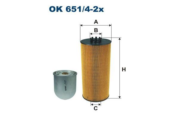 Yağ Filtresi  FILTRON OK 651/4-2X