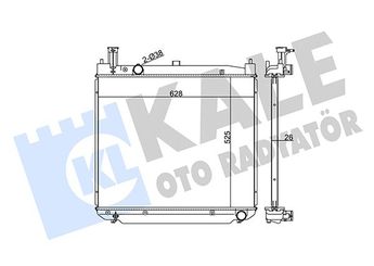 Su Radyatörü  KALE 348165  1640023170 1640030110 16400-30110 1640030240 16400-30240