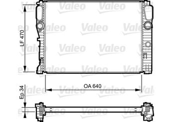 Su Radyatörü  VALEO 735382  2115003402 A2115003402 203750600