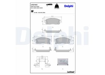 Fren Disk Balata Ön DELPHI LP5075EV  LP5075EV D10605MT0B