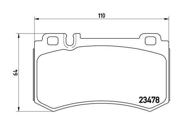 Fren Disk Balata Arka Mercedes SLR  McLaren (BM 199)(01.2007->)  BREMBO P 50 061