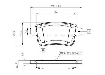 Fren Disk Balata Arka BOSCH 0 986 TB3 063  440604876R A4154210410 A 415 421 04 10 4154210410 415 421 04 10 77012009869