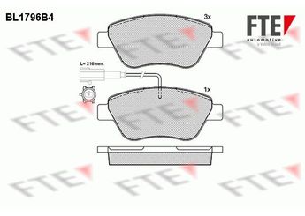 Fren Disk Balata Ön FIAT ORJINAL 77364393E  77364393E