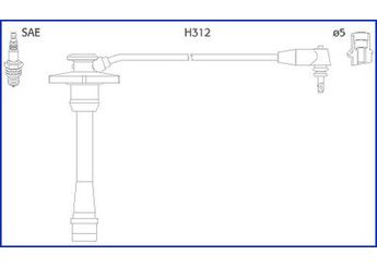 Buji Kablosu  PARTS-MALL PEF-023  9008091095 9091922325 9091922327 9091922373 9091922419