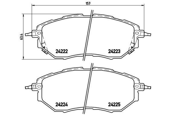 Fren Disk Balata Ön BREMBO P 78 017X