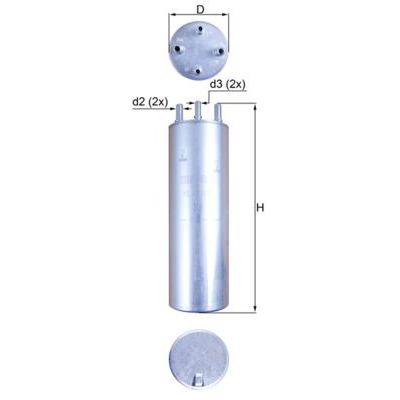 Yakıt Filtresi  Volkswagen T5 Transporter Kamyonet (7J)(04.2003->2009)  MAHLE KL 229/11