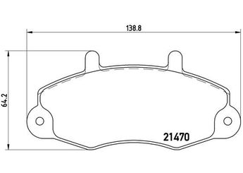 Fren Disk Balata Ön BREMBO P 24 032  5028763 6197738 6965579 7018202 92VB2K021AA 92VB2K021AB 92VB2K021AC 93VX2K021AA