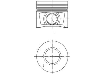 Piston (81.00MM-0.25)  KOLBENSCHMIDT 40387610  