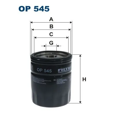 Yağ Filtresi  Fiat Tempra (159) S.Wagon (1990->)  FILTRON OP 545