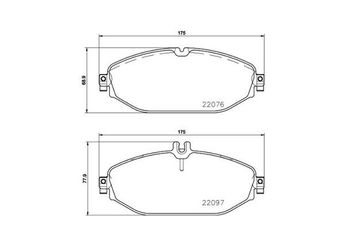 Fren Disk Balata Ön MAGNETI MARELLI 363700450124  4206700 4209300 0004209300 4209803 0004209803 84202820 0084202820 84203820 0084203820 A0004209103 A0004209300 A0004209803 A0084202820 A0084203820 4209103 0004209103