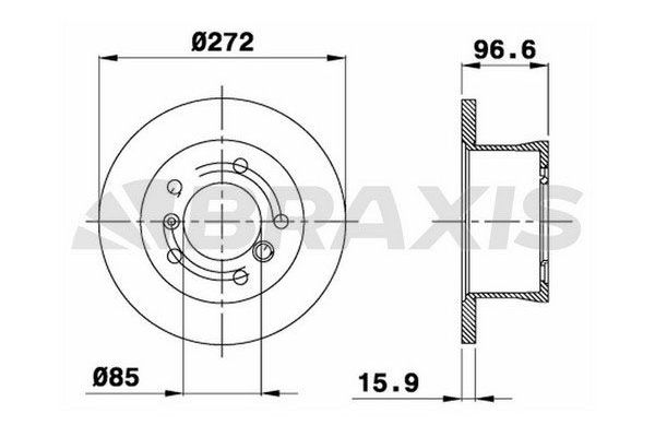 Fren Disk Ayna Arka Sağ ve Sol BRAXIS AD0256