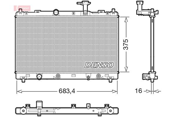 Su Radyatörü  DENSO DRM47041