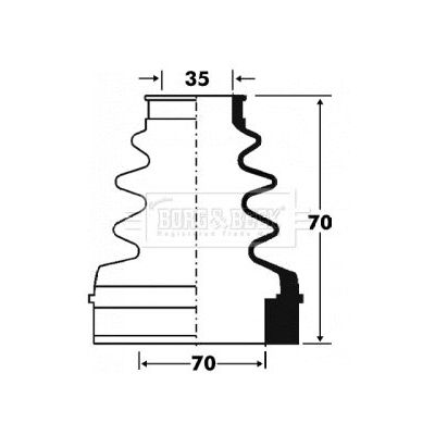 Aks Körüğü Ön İç Sağ veya Sol MEHA 13748