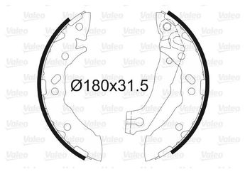 Fren Pabuçlu Balata Arka VALEO 562776  5830522A01 58305-22A01