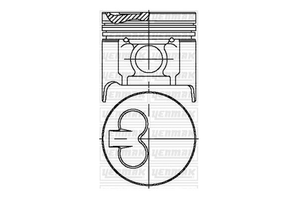 Piston (86.50MM-0.50)  YENMAK 31-03986-050