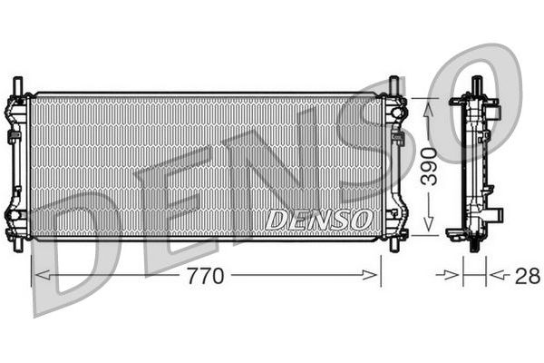 Su Radyatörü  DENSO DRM10103