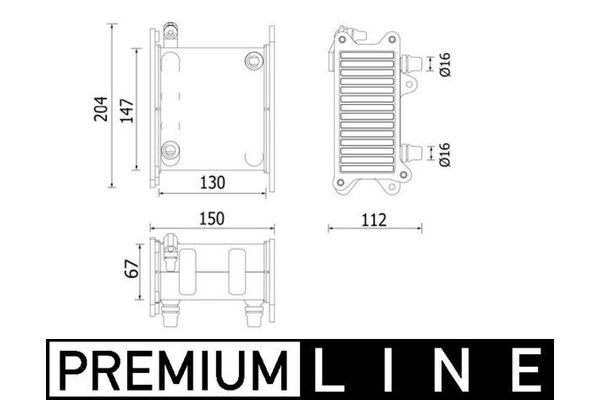 Turbo Radyatörü  BMW 7 Serisi (F01/F02/F04)(01.2009->)  MAHLE CI 223 000P