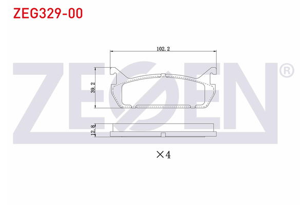 Fren Disk Balata Arka Suzuki Baleno 3/4 Kapı (SY/EG)(1995->)  ZEGEN ZEG329-00