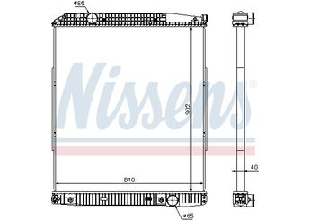 Su Radyatörü  NISSENS 626530  8200357536 9425000703 9425001003 9425001603 A9425000703 A9425001003 A9425001603