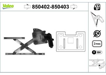 Cam Krikosu Ön Sol VALEO 850402  8340281A10 83402-81A10