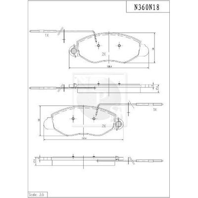 Fren Disk Balata Ön MANDO MBF015742
