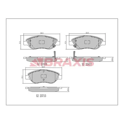 Fren Disk Balata Ön BRAXIS AA0696