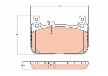Fren Disk Balata Ön TRW GDB2118  74209820 64209620 A006420 A0004203405 A 000 420 34 05 007 420 98 20 006 420 96 20 A0074209820 A 007 420 98 20 A0064209620 A 006 420 96 20