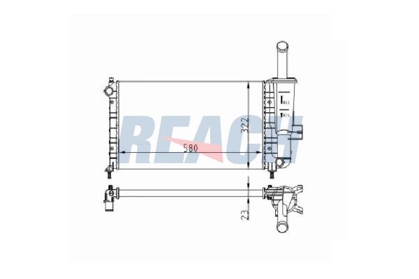 Su Radyatörü  DENSO DRM09100