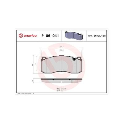 Fren Disk Balata Ön MINI Roadster (R59)(2012->)  MAGNETI MARELLI 363700406041