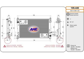 Su Radyatörü  DENSO DRM13017  DRM13017 50530543 51910126 51936041