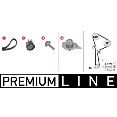 Devirdaim Su Pompası  Renault Kangoo (F/KC0)(03.2003->)  MAHLE CPK 119 000P