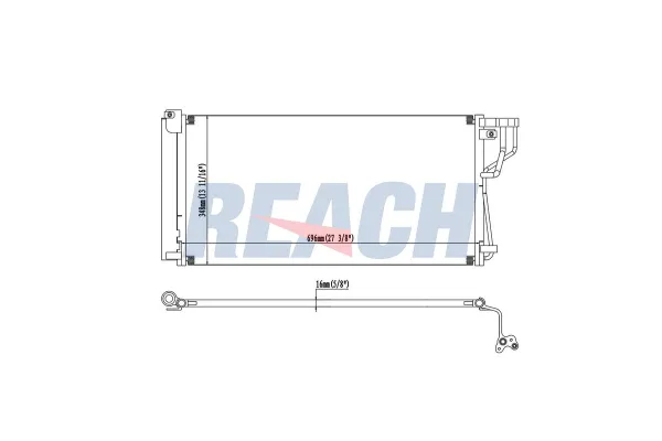 Klima Radyatörü  Hyundai Sonata (NF)(2005->)  NRF 35962