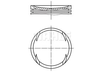 Piston (77.01MM-STD)  GOETZE 87-72495-STD  3E+107