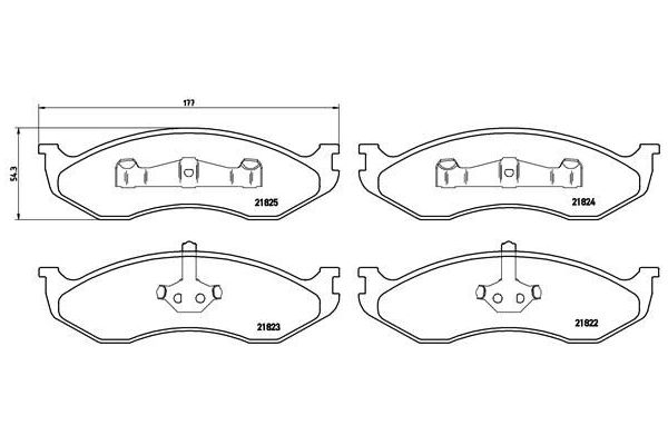 Fren Disk Balata Ön BREMBO P 37 004