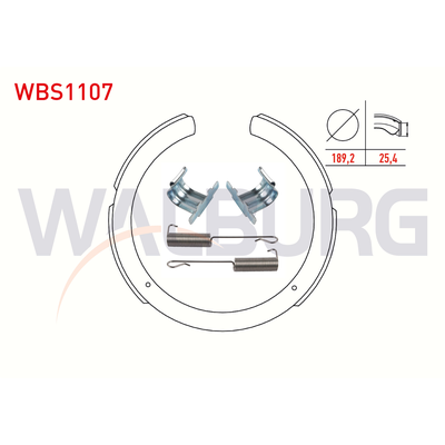 El Fren Balatası  Opel Sintra (1996->)  WALBURG WBS1107