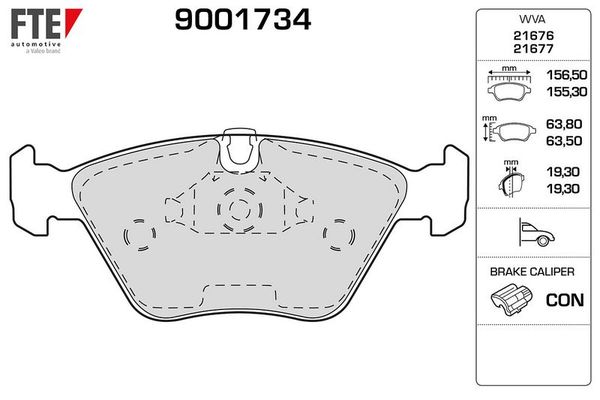 Fren Disk Balata Ön FTE 9001734