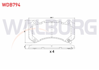 Fren Disk Balata Ön WALBURG WDB794  