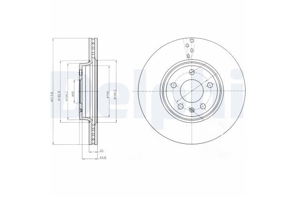 Fren Disk Ayna Ön Sağ ve Sol Audi A5 Cabriolet (F5E)(10.2019->)  DELPHI BG4079